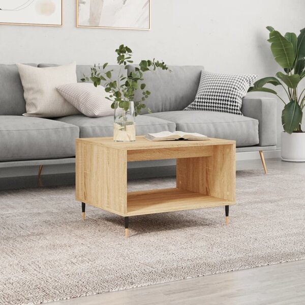 VidaXL Konferenční stolek 60 x 50 x 40 cm kompozitní dřevo [879608] Barva: dub sonoma