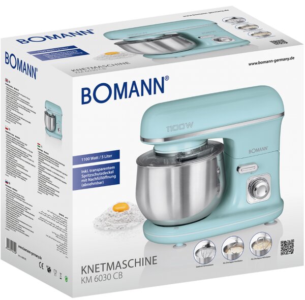 Bomann KM 6030 CB kuchyňský robot 1100 W 5 l Mátová barva