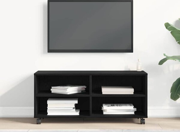 VidaXL TV skříňka na kolečkách 90x35x35cm kompozitní dřevo [861981] Barva: Bílá