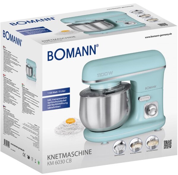 Bomann KM 6030 CB kuchyňský robot 1100 W 5 l Mátová barva