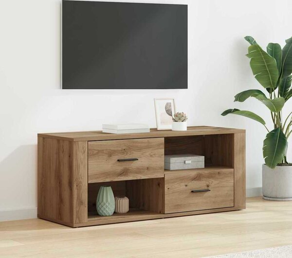 VidaXL TV skříňka 100 x 35 x 40 cm kompozitní dřevo [881014] Barva: hnědý dub