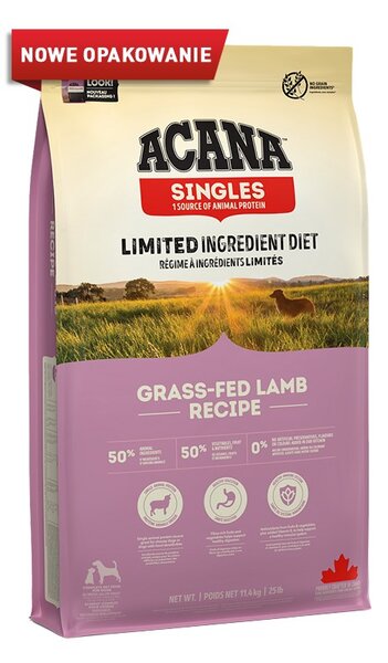 ACANA Singles Grass-Fed Lamb Mono - suché krmivo pro psy - 11,4kg
