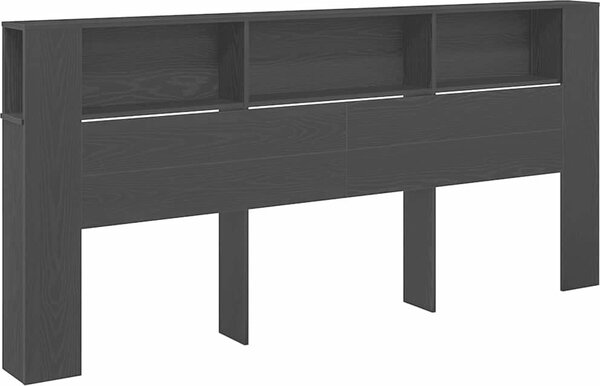 VidaXL Čelo postele s úložným prostorem 220x18,5x104,5 cm [862092] Barva: Černá