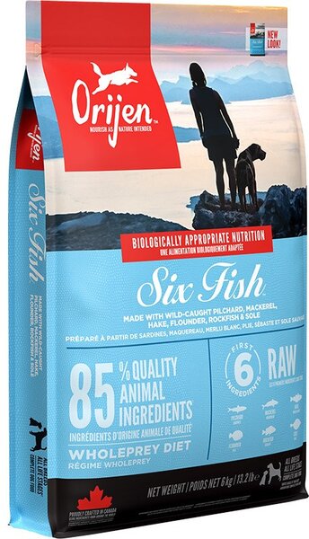 ORIJEN Six Fish - suché krmivo pro psy - 6 kg