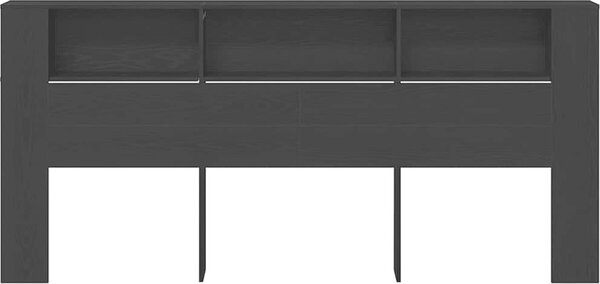 VidaXL Čelo postele s úložným prostorem 220x18,5x104,5 cm [862092] Barva: Černá