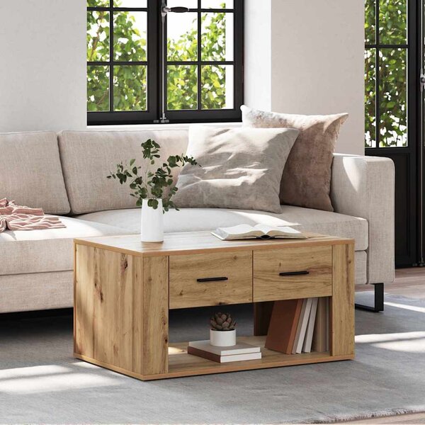 VidaXL Konferenční stolek 80 x 50 x 40 cm kompozitní dřevo [881131] Barva: kouřový dub