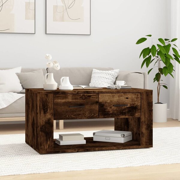 VidaXL Konferenční stolek 80 x 50 x 40 cm kompozitní dřevo [881131] Barva: kouřový dub