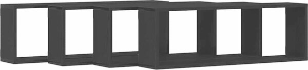 VidaXL Nástěnné obdélníkové police 4 ks 80 x 15 x 26,5 cm [862644] Barva: Bílá