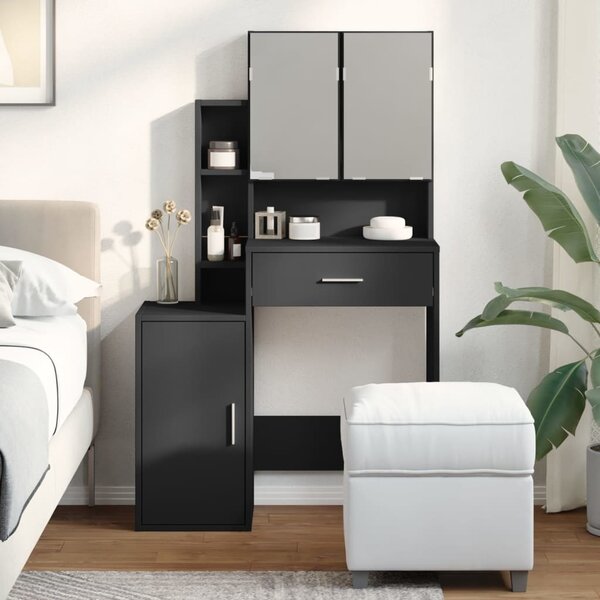 VidaXL Toaletní stolek se skříňkou 80 x 35 x 132 cm [868882] Barva: hnědý dub
