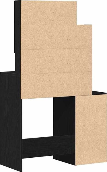 VidaXL Toaletní stolek se skříňkou 80 x 35 x 132 cm [868882] Barva: hnědý dub