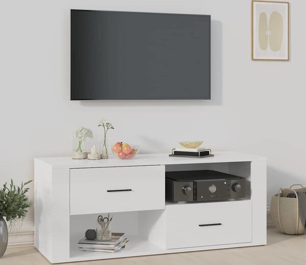 VidaXL TV skříňka 100 x 35 x 40 cm kompozitní dřevo [881014] Barva: hnědý dub