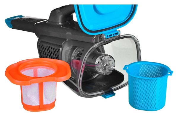 Black+Decker Black & Decker BHHV320J ruční vysavač Modrá, Titanová Bezsáčkové