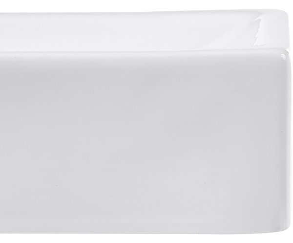 Umyvadlo na desku LIMARI 38 x 14 cm Keramika Bílá Levá