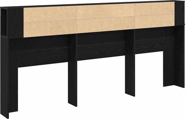 VidaXL Čelo postele s úložným prostorem 220x18,5x104,5 cm [862092] Barva: Černá