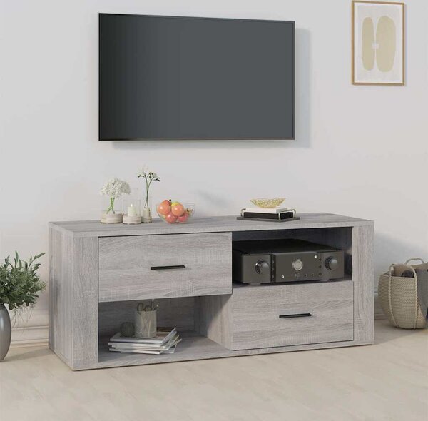 VidaXL TV skříňka 100 x 35 x 40 cm kompozitní dřevo [881014] Barva: hnědý dub
