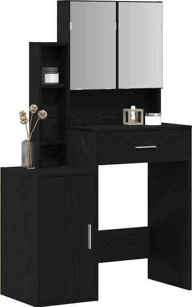 VidaXL Toaletní stolek se skříňkou 80 x 35 x 132 cm [868882] Barva: hnědý dub