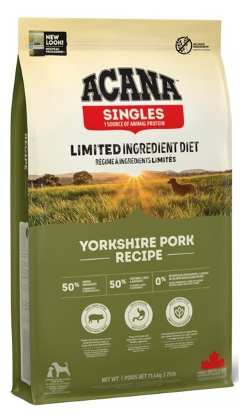 ACANA Singles Yorkshire Pork – suché krmivo pro psy – 11,4 kg