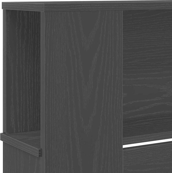 VidaXL Čelo postele s úložným prostorem 220x18,5x104,5 cm [862092] Barva: Černá