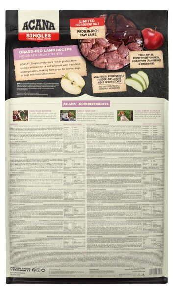 ACANA Singles Grass-Fed Lamb Mono - suché krmivo pro psy - 11,4kg