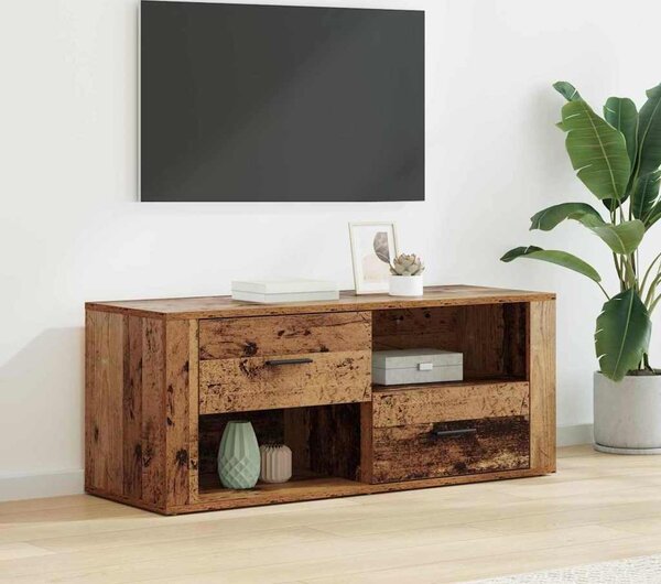 VidaXL TV skříňka 100 x 35 x 40 cm kompozitní dřevo [881014] Barva: hnědý dub