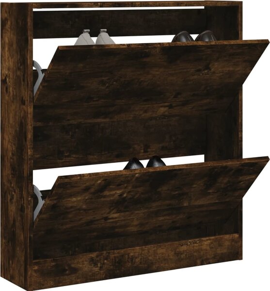 VidaXL Botník 80 x 21 x 87,5 cm kompozitní dřevo [862216] Barva: Betonová šedá