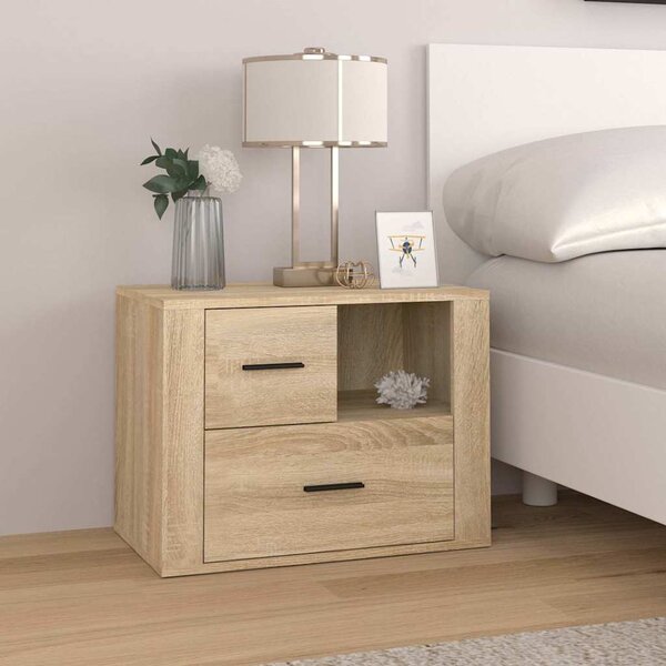 VidaXL Noční stolek 60x36x45 cm kompozitní dřevo [881089] Barva: kouřový dub