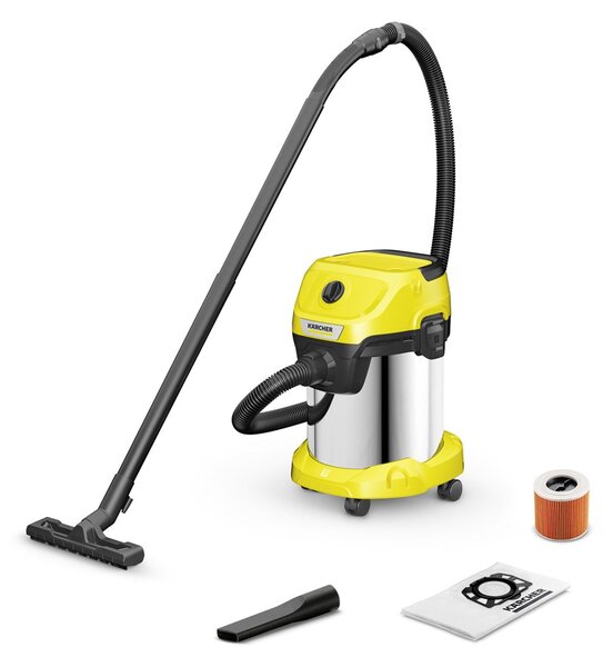 Kärcher WD 3 S V-17/4/20 17 l Bubnový vysavač Suché a mokré 1000 W Prachový sáček