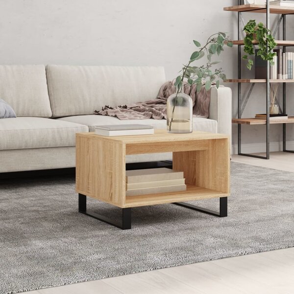VidaXL Konferenční stolek 60 x 50 x 40 cm kompozitní dřevo [879614] Barva: dub sonoma