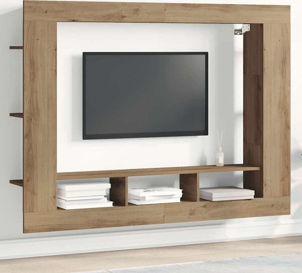 VidaXL TV skříňka 152 x 22 x 113 cm kompozitní dřevo [861997] Barva: kouřový dub