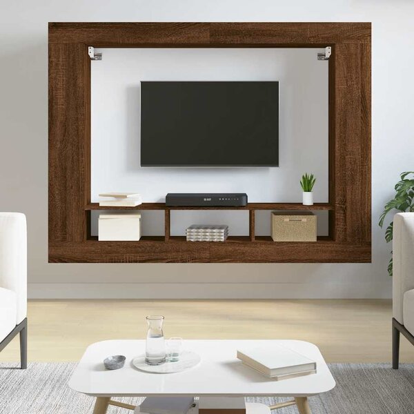 VidaXL TV skříňka 152 x 22 x 113 cm kompozitní dřevo [861997] Barva: kouřový dub