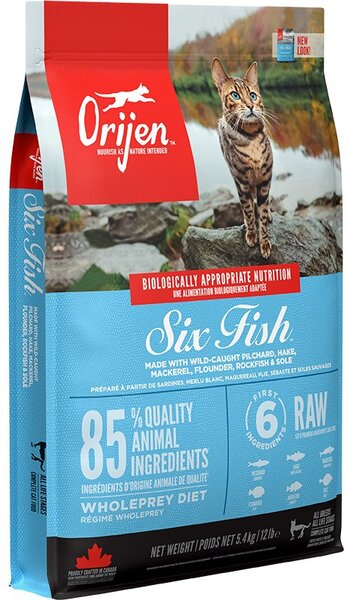 ORIJEN Six Fish Cat - suché krmivo pro kočky - 5,4kg