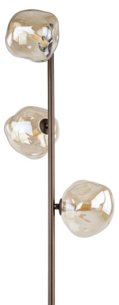 Stojací lampa LAVA 3xG9/8W/230V bronzová/kouřová béžová