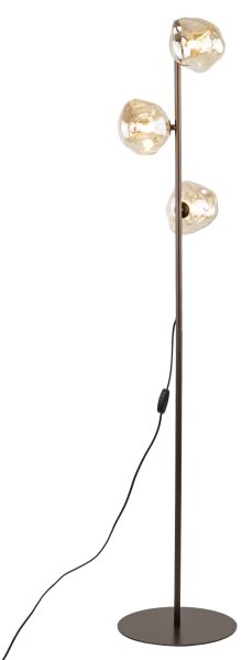 Stojací lampa LAVA 3xG9/8W/230V bronzová/kouřová béžová