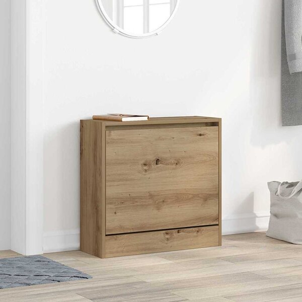 VidaXL Botník 60 x 21 x 57 cm kompozitní dřevo [869101] Barva: dub sonoma