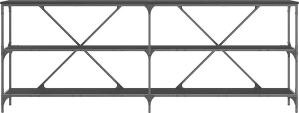 VidaXL Konzolový stolek 200 x 30 x 75 cm kompozit a železo [863447] Barva: kouřový dub