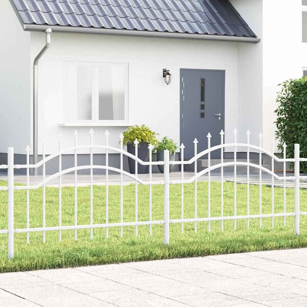 VidaXL Zahradní plot Woerden s kopím nahoře 240 x 75 cm ocelový [42003968] Barva: Černá