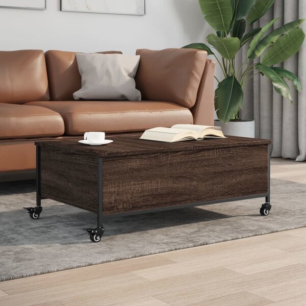 VidaXL Konferenční stolek na kolečkách 91x55x34 cm kompozit [883003] Barva: dub sonoma