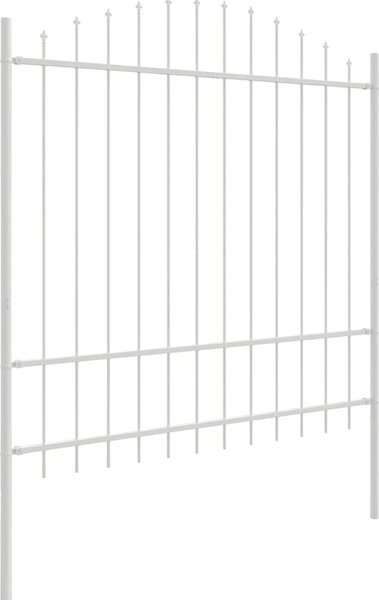 VidaXL Zahradní plot Woerden s kopím nahoře ocelový 170 x 175 cm [42003920] Barva: Černá