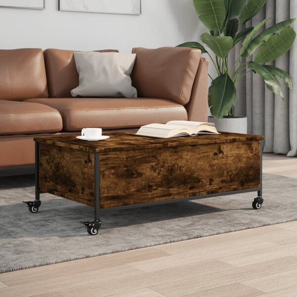 VidaXL Konferenční stolek na kolečkách 91x55x34 cm kompozit [883003] Barva: dub sonoma