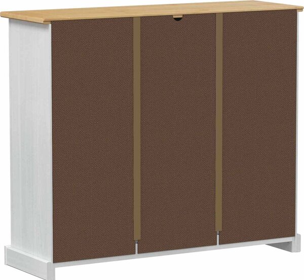 VidaXL Skříň na obuv Corona 99 x 32 x 85 cm Masivní borové dřevo [42024953] Barva: Medový vosk