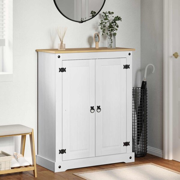 VidaXL Skříň na obuv 86 x 38,5 x 108 cm Masivní borové dřevo [42024951] Barva: Medový vosk
