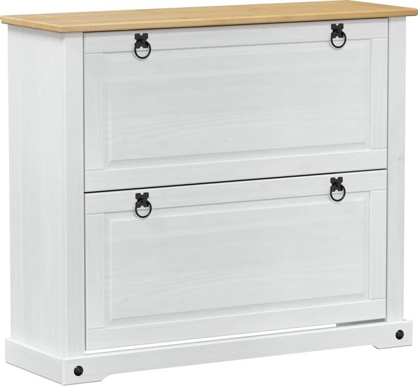 VidaXL Skříň na obuv Corona 99 x 32 x 85 cm Masivní borové dřevo [42024953] Barva: Medový vosk