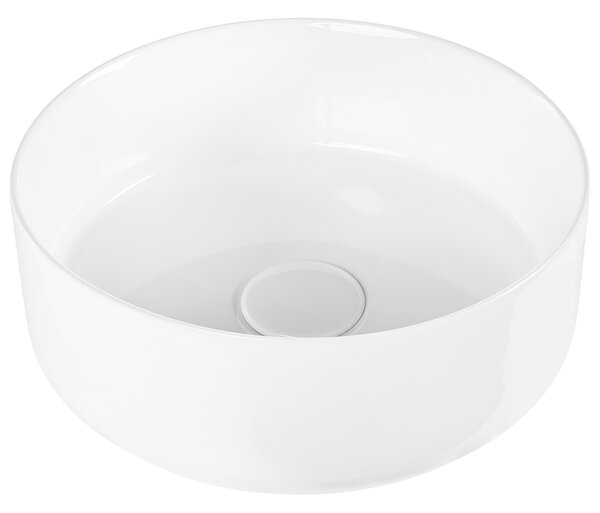 Umyvadlo na desku COLCA ⌀ 30 cm Keramika Bílá