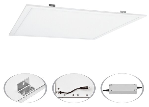 Ecolite LED-GPL44-45/BI LED SMD panel ZEUS 45W, 59,5cm, 4000K, IP20, 4300Lm