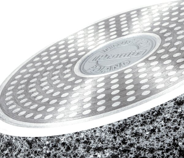 PROMIS Sada hrnců GRANITE, rendlík 16 cm, hrnce 20,24,28 hnědé rukojeti