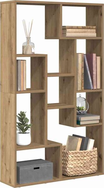 VidaXL Knihovna 72 x 20 x 120,5 cm kompozitní dřevo [869255] Barva: dub sonoma