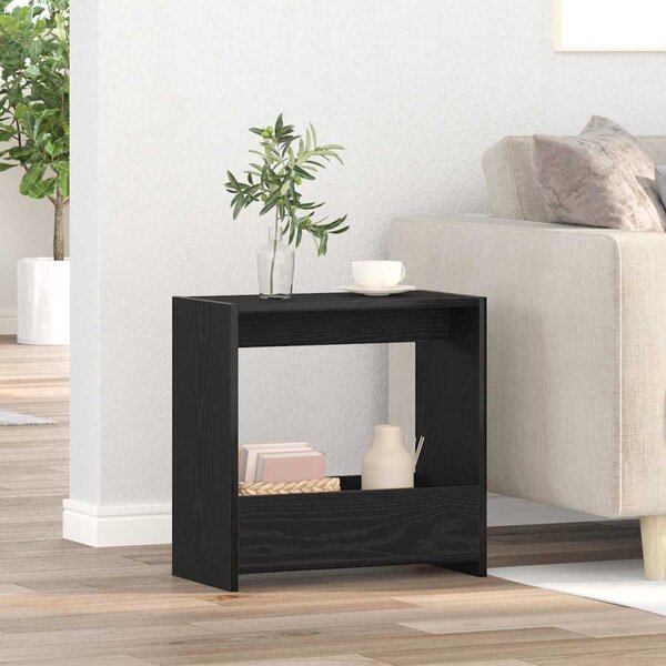 VidaXL Odkládací stolek 50 x 26 x 50 cm kompozitní dřevo [862621] Barva: hnědý dub