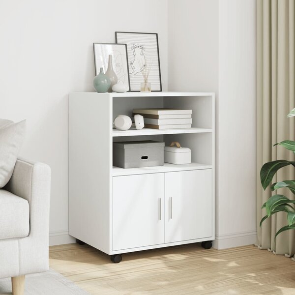 VidaXL Skříňka na kolečkách 60x48x81 cm kompozitní dřevo [869242] Barva: dub sonoma