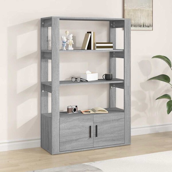 VidaXL Příborník 80x30x119,5 cm kompozitní dřevo [881098] Barva: Betonová šedá