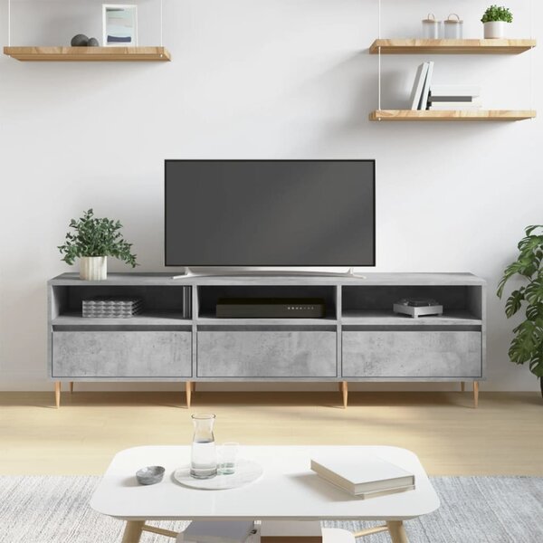 VidaXL TV skříňka 150 x 30 x 44,5 cm kompozitní dřevo [862876] Barva: Betonová šedá